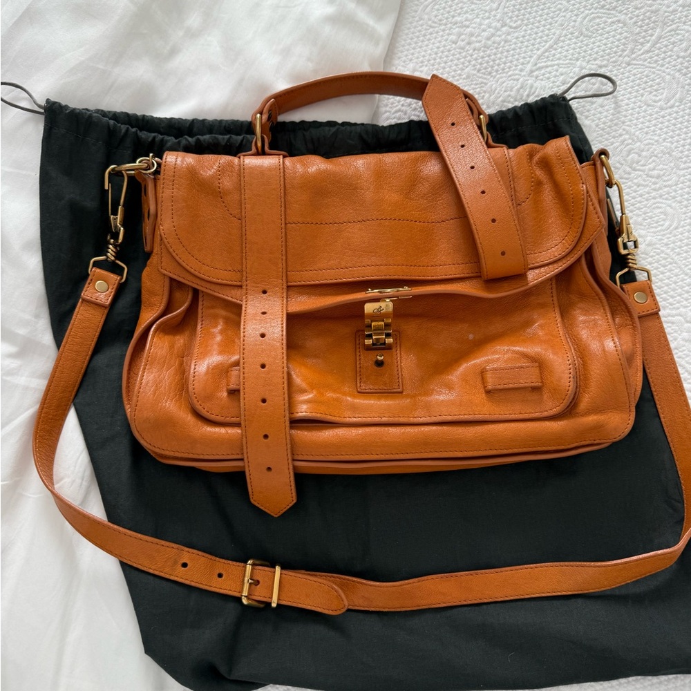 Proenza Schouler Tan Leather Satchel PS1